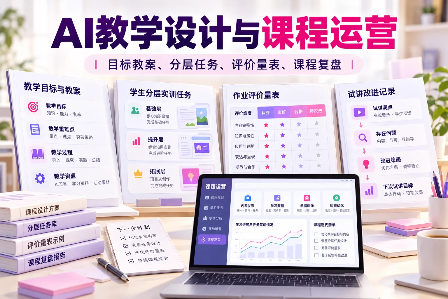 AI教学设计与课程运营教学作品示意